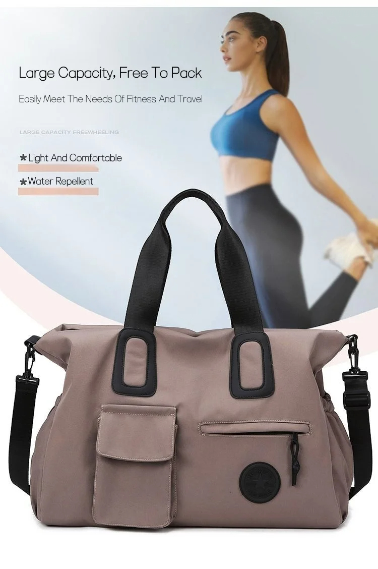 Women Large Capacity Short Trip Bag Lightweight Luggage Gym Storage Bag - Image 4