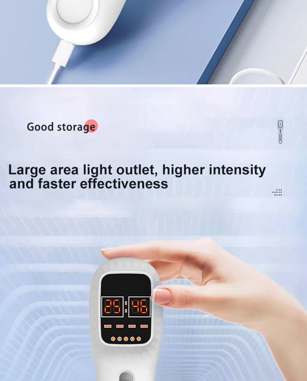 Handheld Red Infrared Device Skin Rejuvenation Muscle Joint Fatigue Relief - Image 12