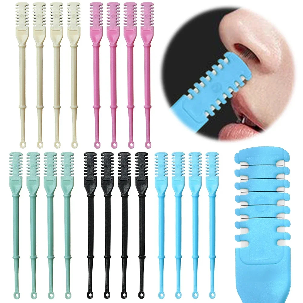 Dual Head Nose Hair Trimmer Manual Set AntiCut Shaver Kit for Men Women