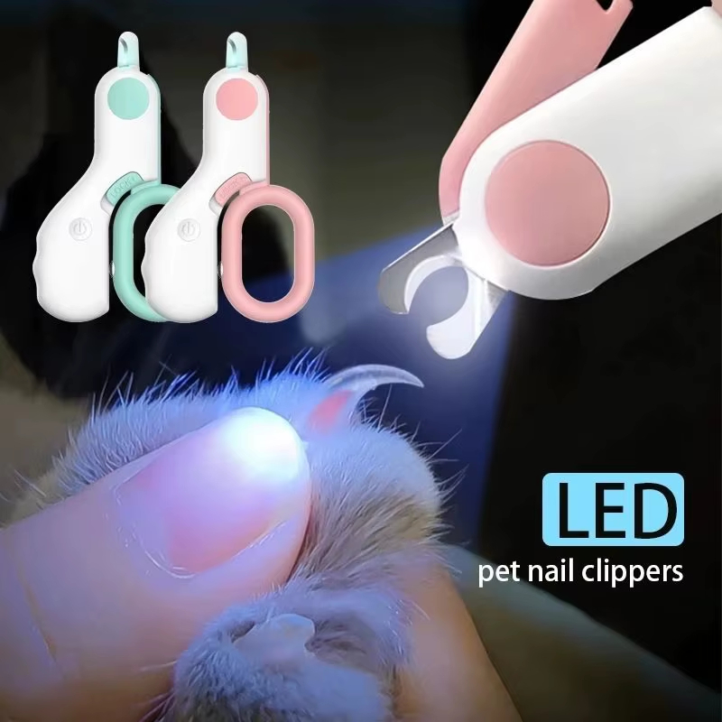 LED Pet Nail Clipper with Safety Lock Professional Dog Cat Grooming Tool - Image 2