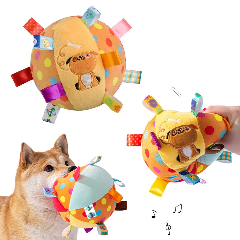 Interactive Dog Ball Toy Bite Resistant Chew Training Toy With Bells - Image 2