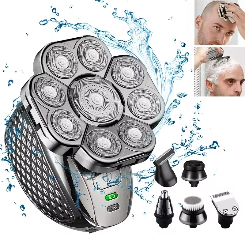 Electric Shaver for Beard Nose Ear Hair Trimming Facial Cleansing