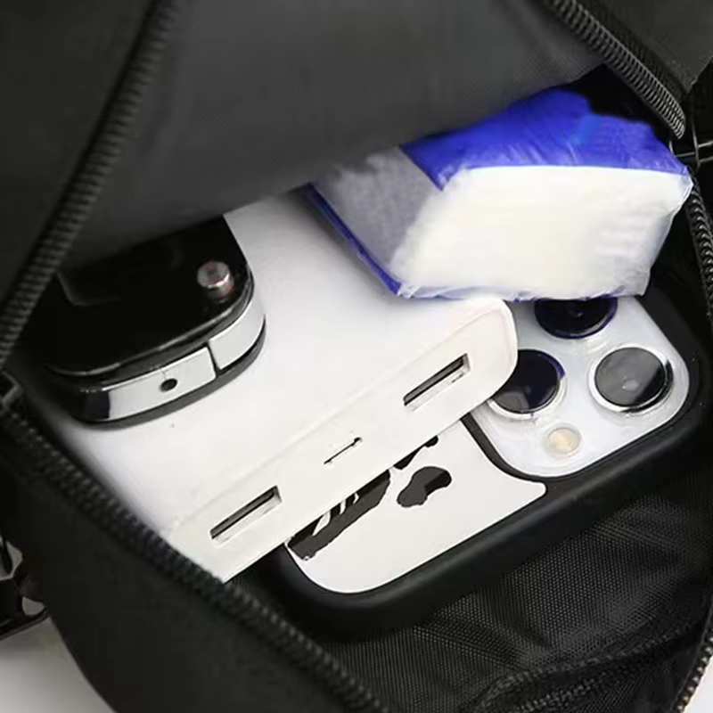 Men's Nylon Shoulder Crossbody Bag Casual Daily School Bag - Image 4