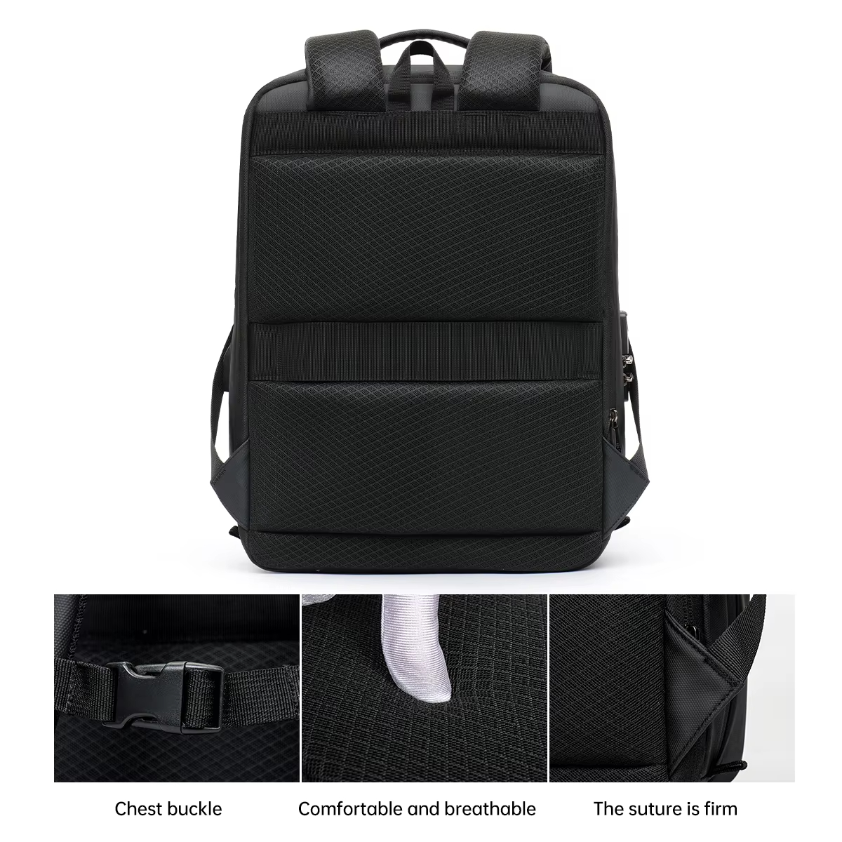 Men Business Travel Backpack Large Capacity Hard Shell E-Sports Bag - Image 2