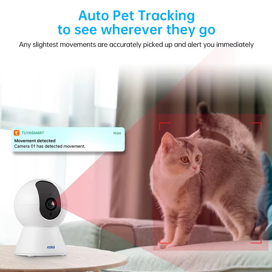 Tuya Smart Pet Camera HD Night Vision AI Security Surveillance Cam - Image 3