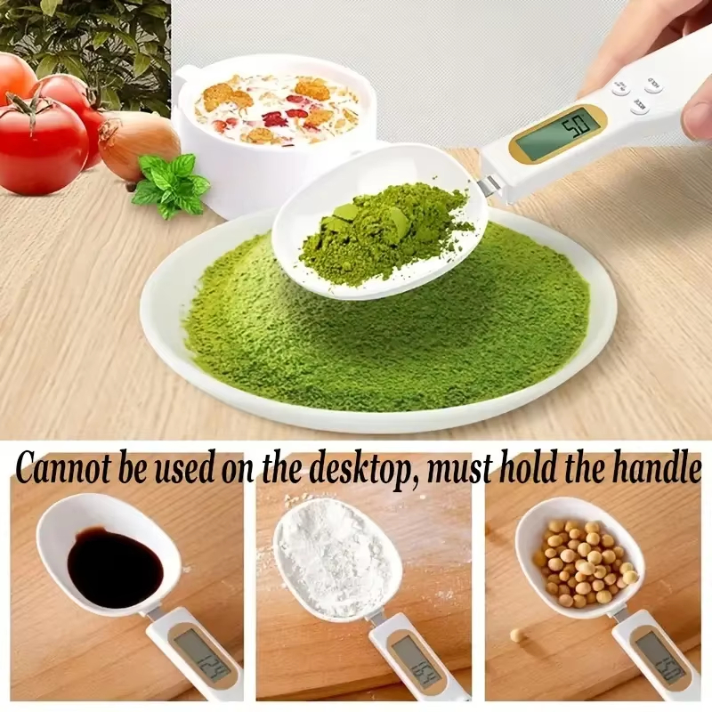 Digital Mini Spoon Scale 0.1-500g LCD Electronic Food Weighing Spoon - Image 2