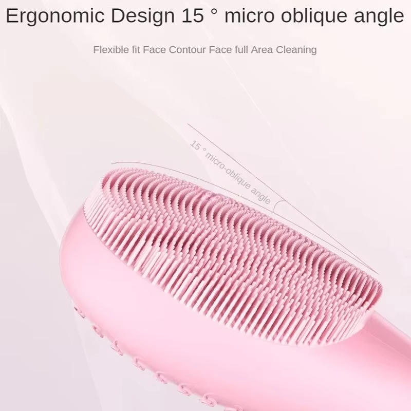Electric Facial Cleansing Brush Sonic Pore Cleaner Silicone Waterproof - Image 14