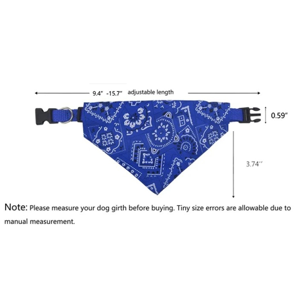 Adjustable Pet Collar Bandana, Cat Dog Triangular Saliva Scarf Neck - Image 4