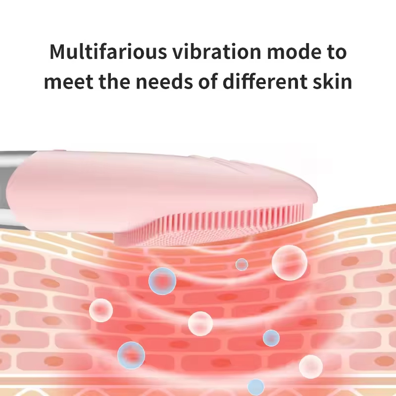 Square Silicone Facial Cleansing Brush Rechargeable Beauty Massager - Image 5