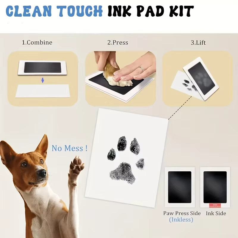 Pet Paw Print Ink Pad Dog Cat Keepsake DIY Inkless Paw Impression Making - Image 6