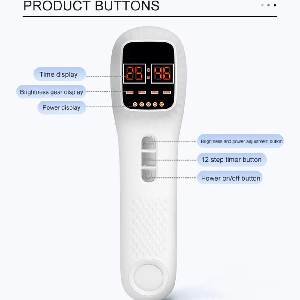 Handheld Red Infrared Device Skin Rejuvenation Muscle Joint Fatigue Relief - Image 6