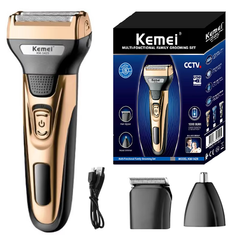 Electric Shaver Beard Hair Trimmer, Nose Ear/Body Face Shaver - Image 3
