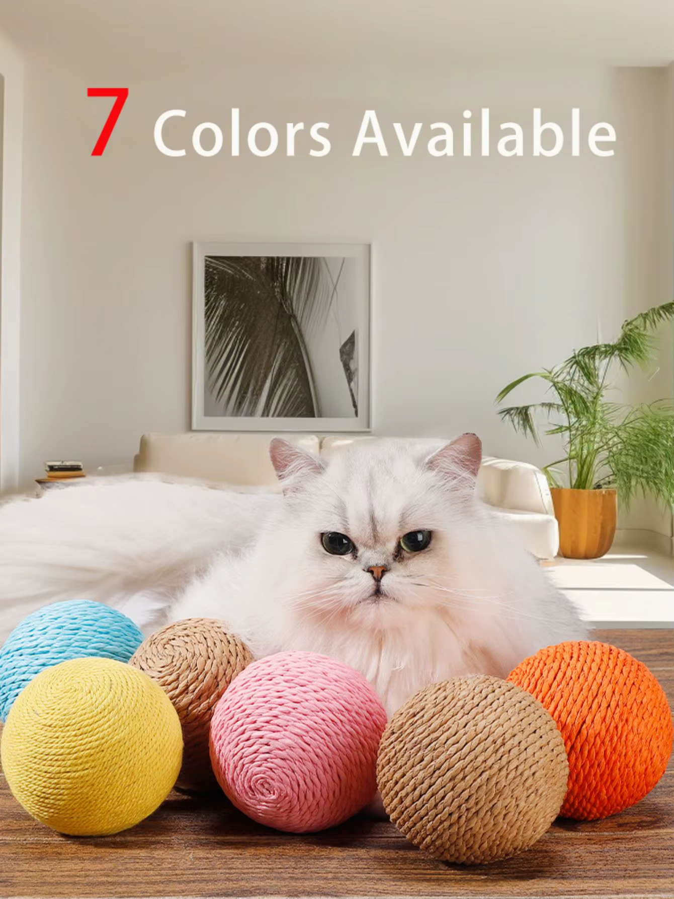 Interactive Sisal Cat Scratching Ball Teeth Cleaning Sounding Toy - Image 6