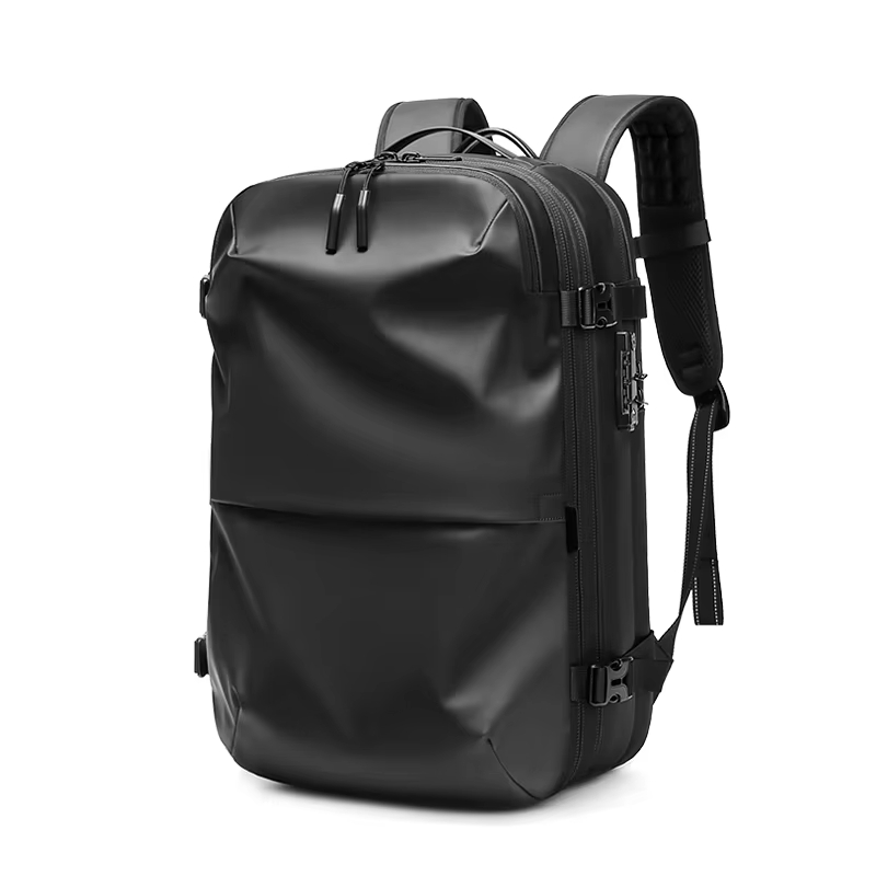 Men Vacuum Compression Travel Backpack Laptop Business Large Capacity Bag - Image 7