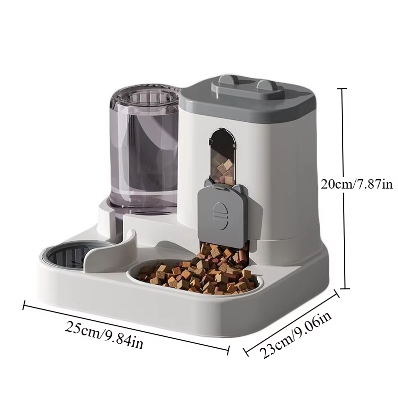Automatic Feeder Water Fountain Spill Proof Pet Food Dispenser Cats Dogs - Image 6