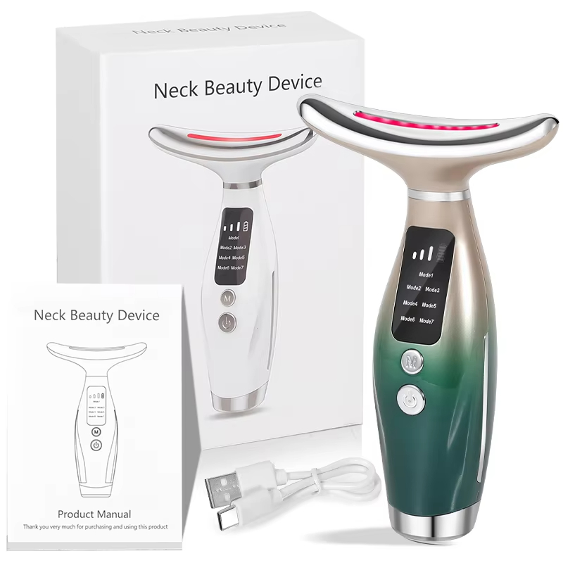 EMS 7-Color Microcurrent Face Neck Massager, Vibrating Beauty Device - Image 8