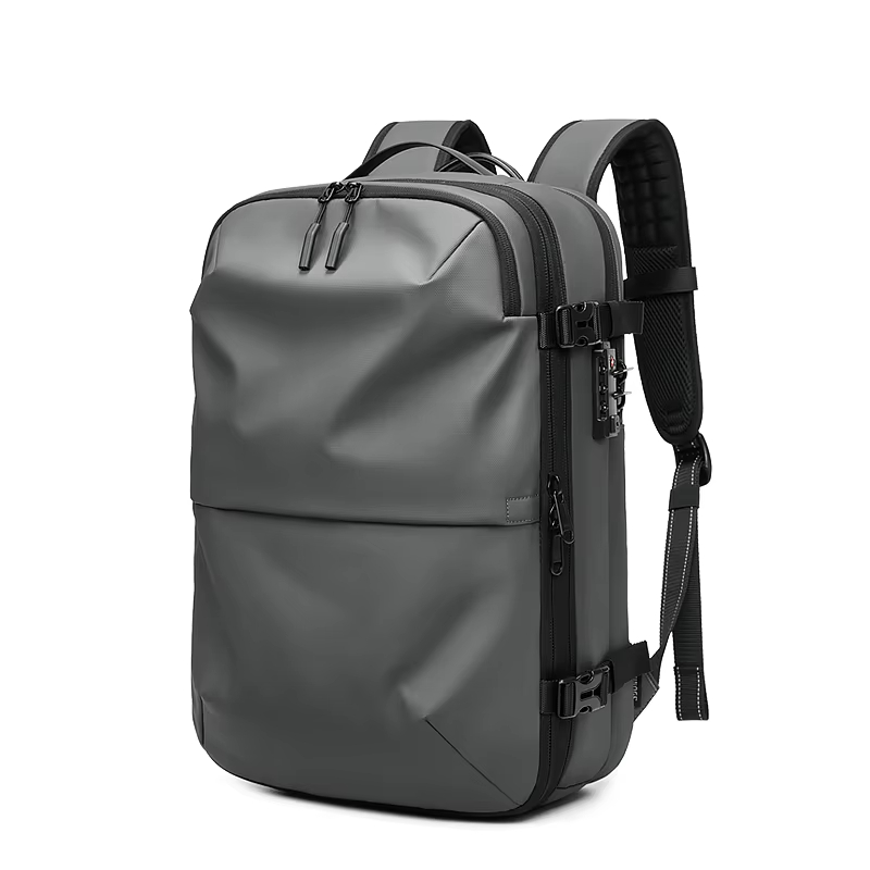 Men Vacuum Compression Travel Backpack Laptop Business Large Capacity Bag - Image 10