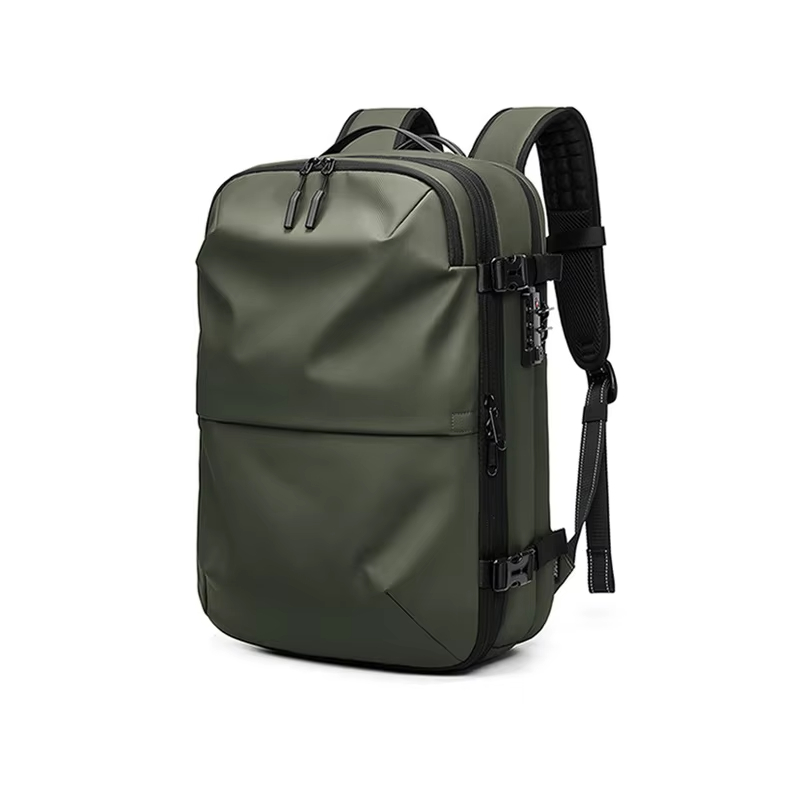 Men Vacuum Compression Travel Backpack Laptop Business Large Capacity Bag - Image 11