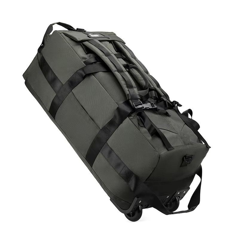 Heavy-Duty Foldable Rolling Water-Resistant Travel Luggage with Strap - Image 6