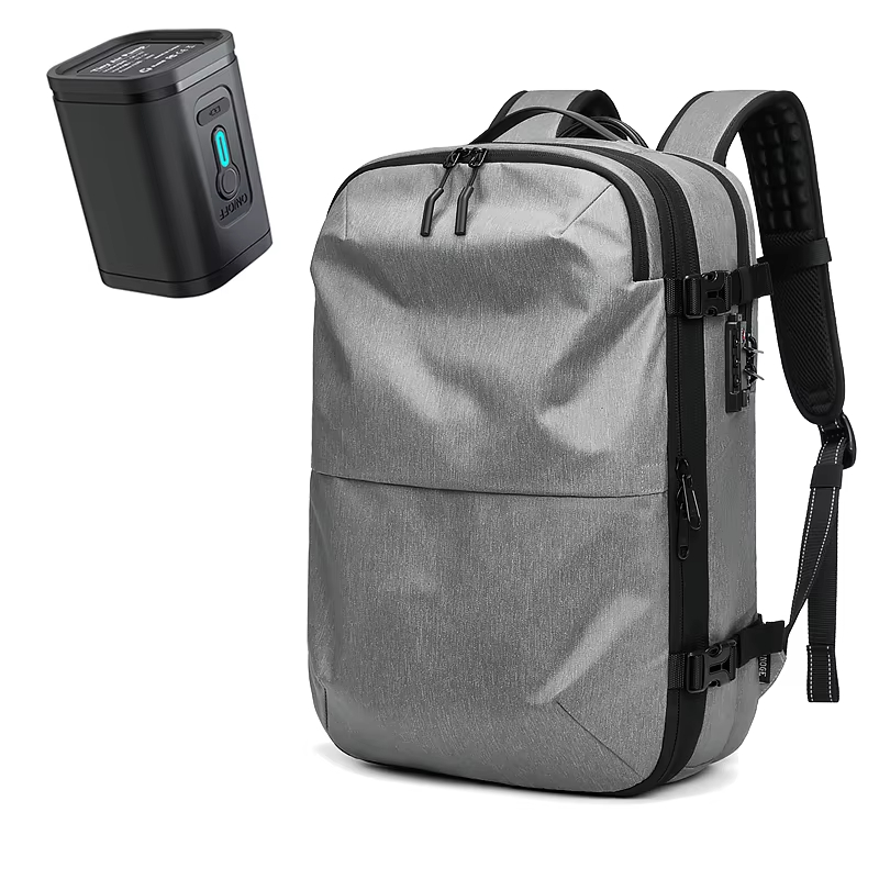 Men Vacuum Compression Travel Backpack Laptop Business Large Capacity Bag - Image 14