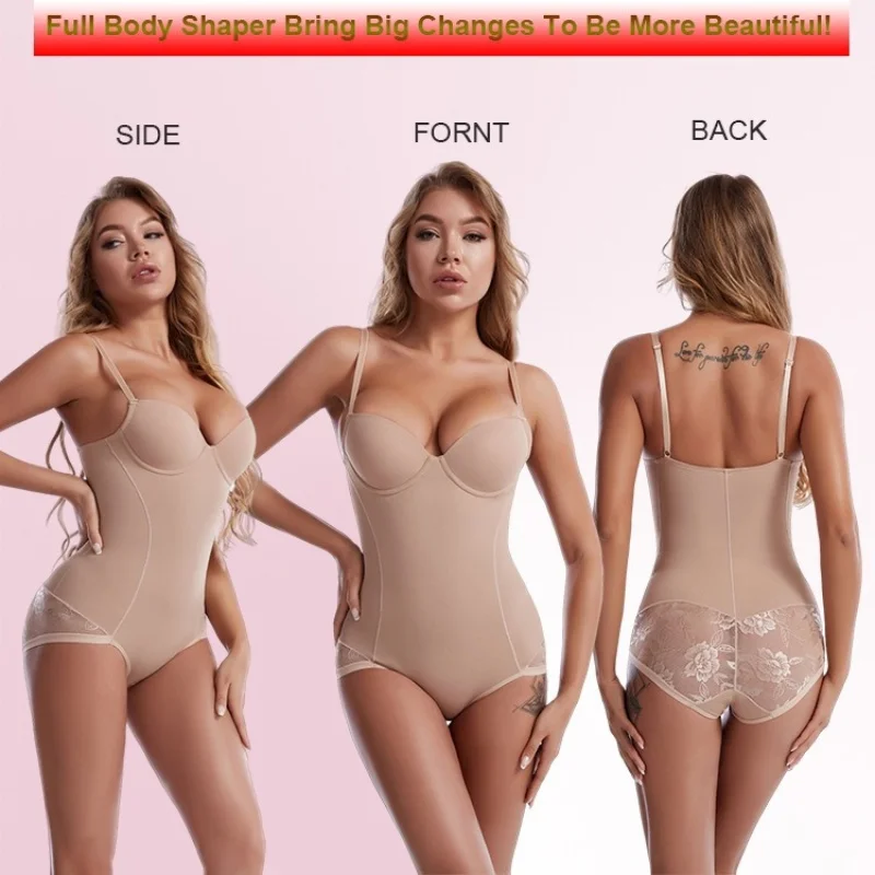 Best Selling Lace Bodysuit With Bra Support - Image 4