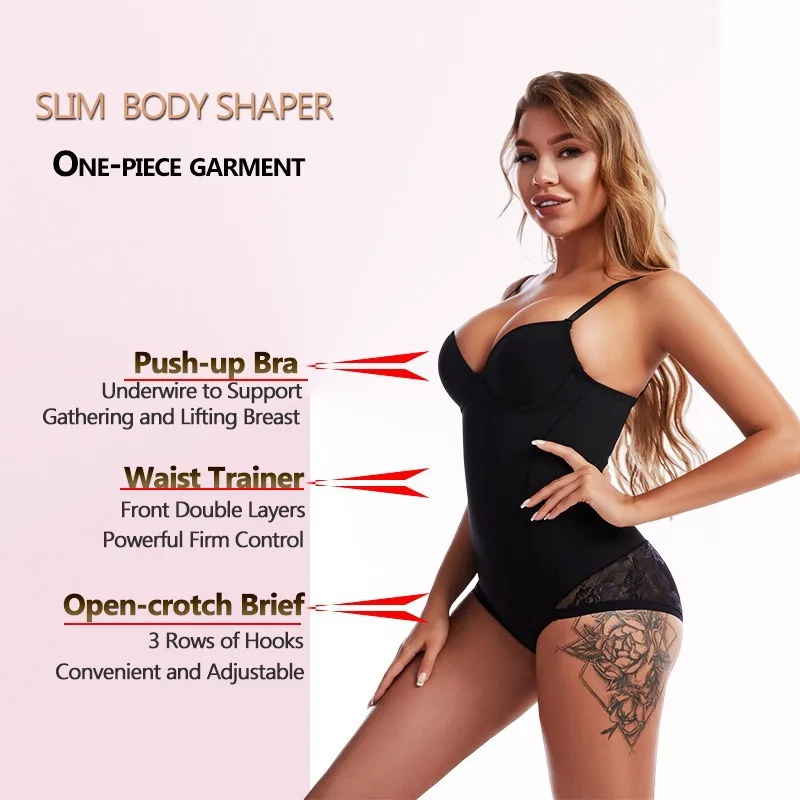 Best Selling Lace Bodysuit With Bra Support - Image 5