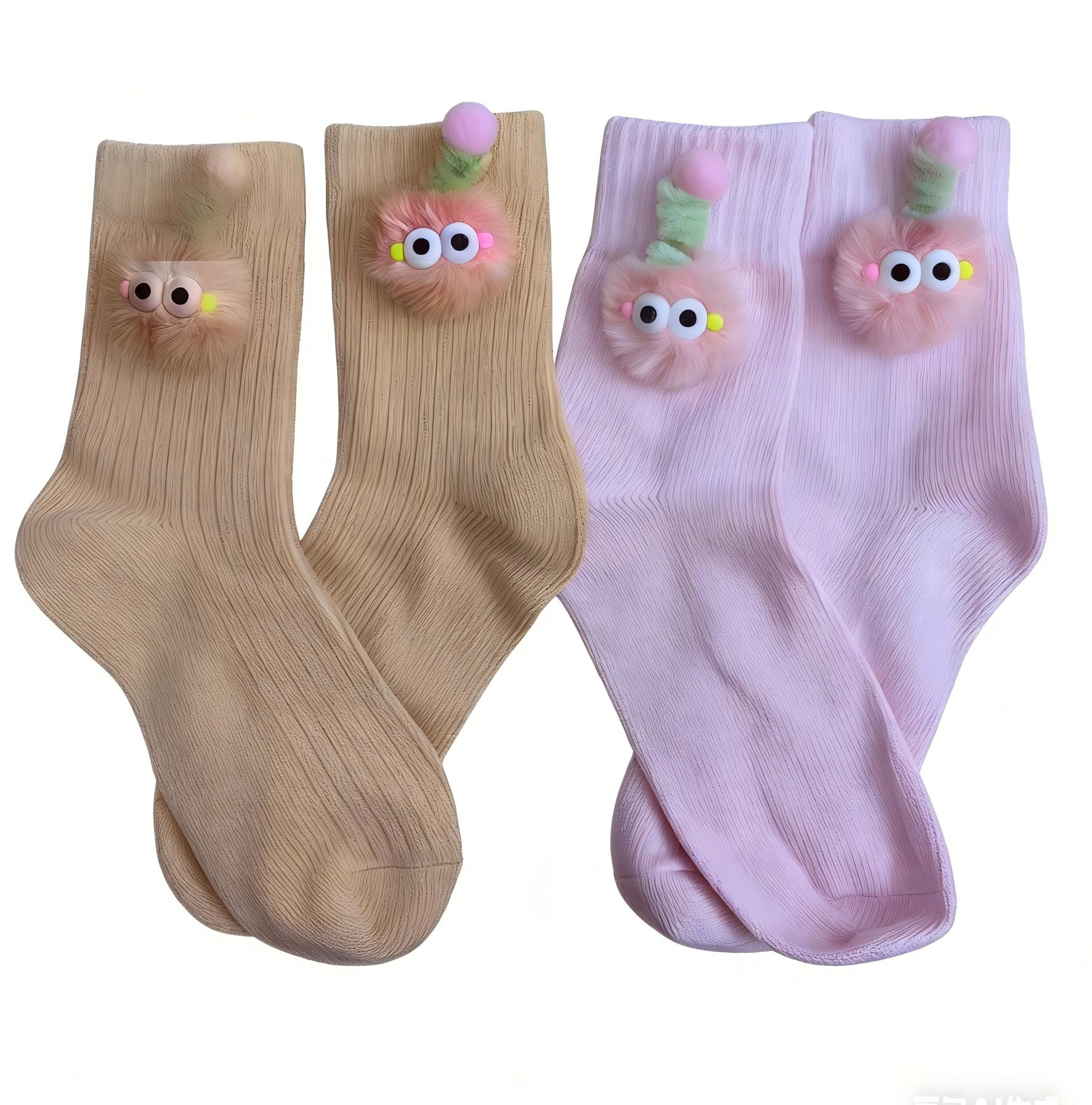 Plush 3D Sloth Crochet Warm Floor Socks Unisex Men Women - Image 2