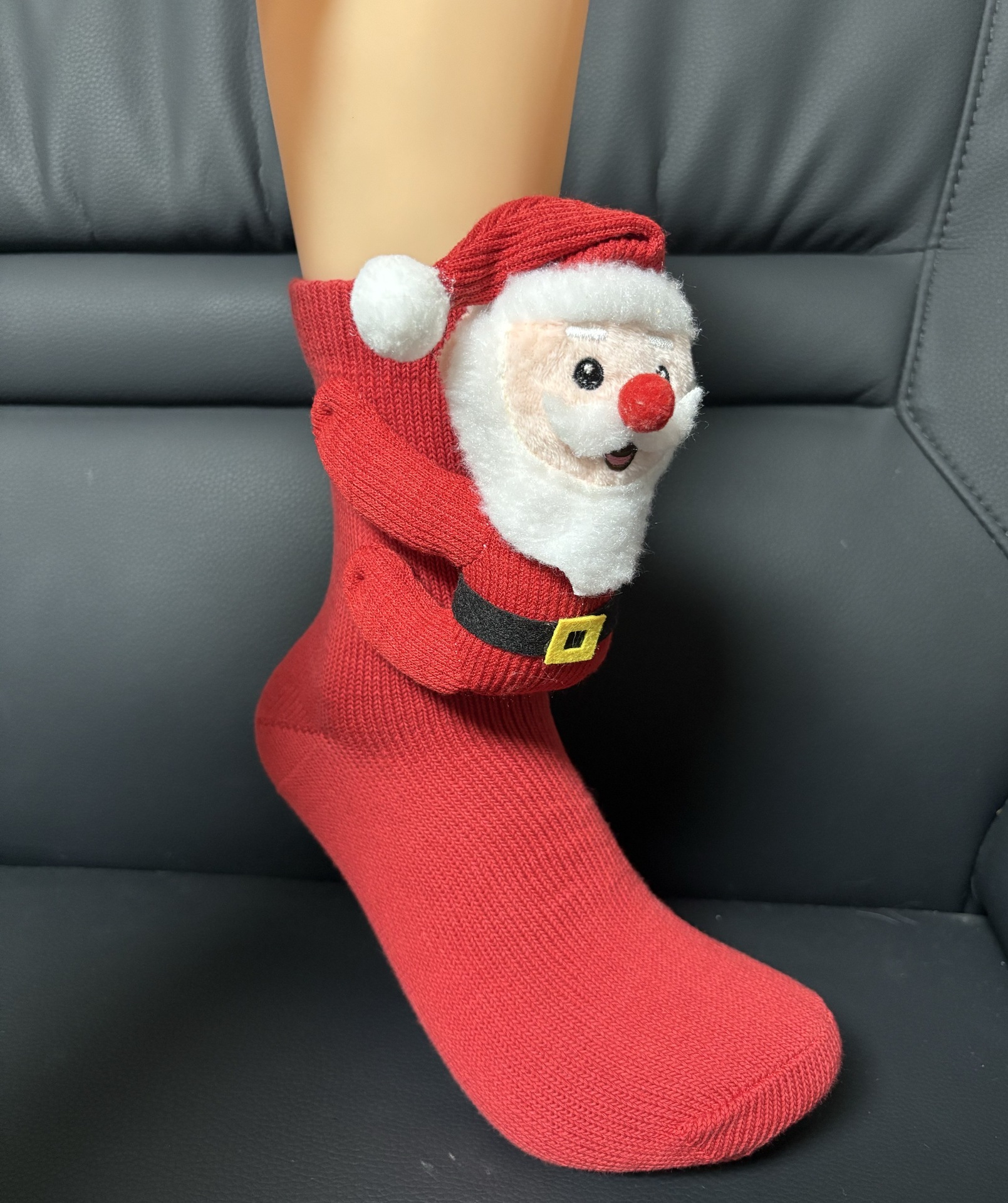 Plush 3D Sloth Crochet Warm Floor Socks Unisex Men Women - Image 9