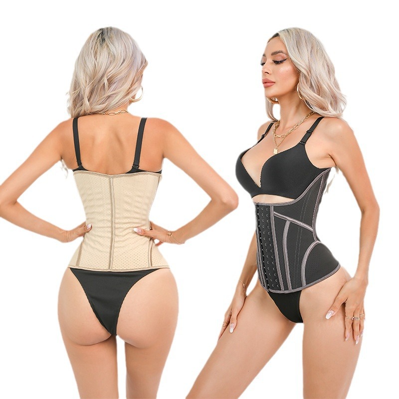 Women Latex Waist Trainer Abdominal Body Shaper Support - Image 5