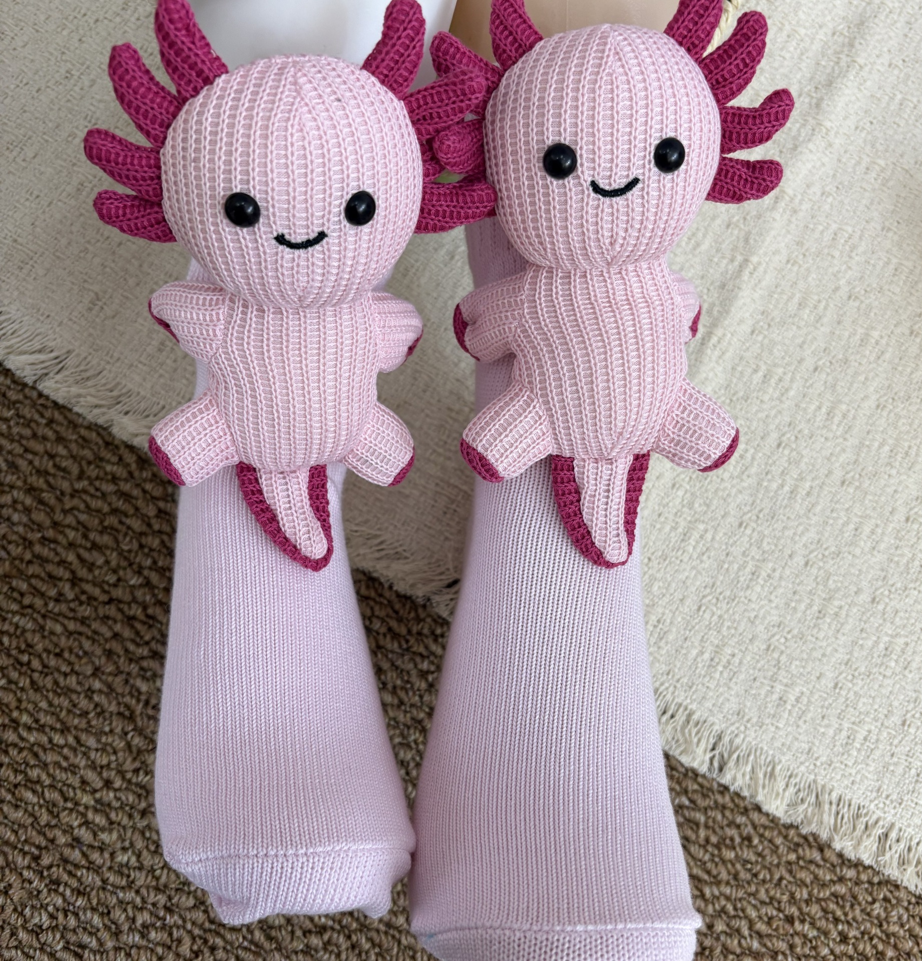 Plush 3D Sloth Crochet Warm Floor Socks Unisex Men Women - Image 6
