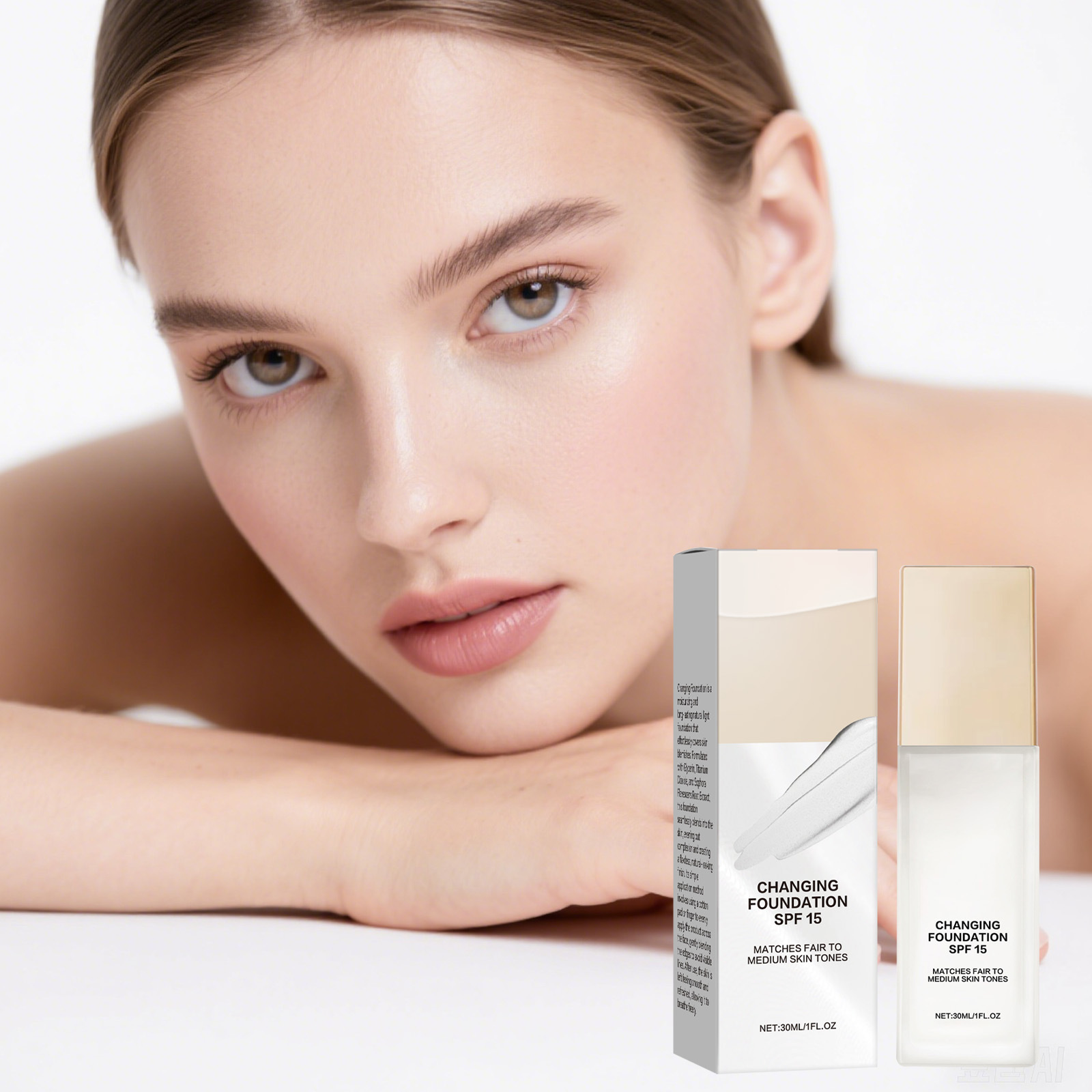 Lightweight Hydrating Foundation OilControl LongLasting Natural Finish - Image 4