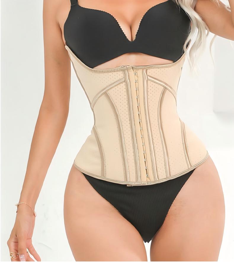 Women Latex Waist Trainer Abdominal Body Shaper Support - Image 3