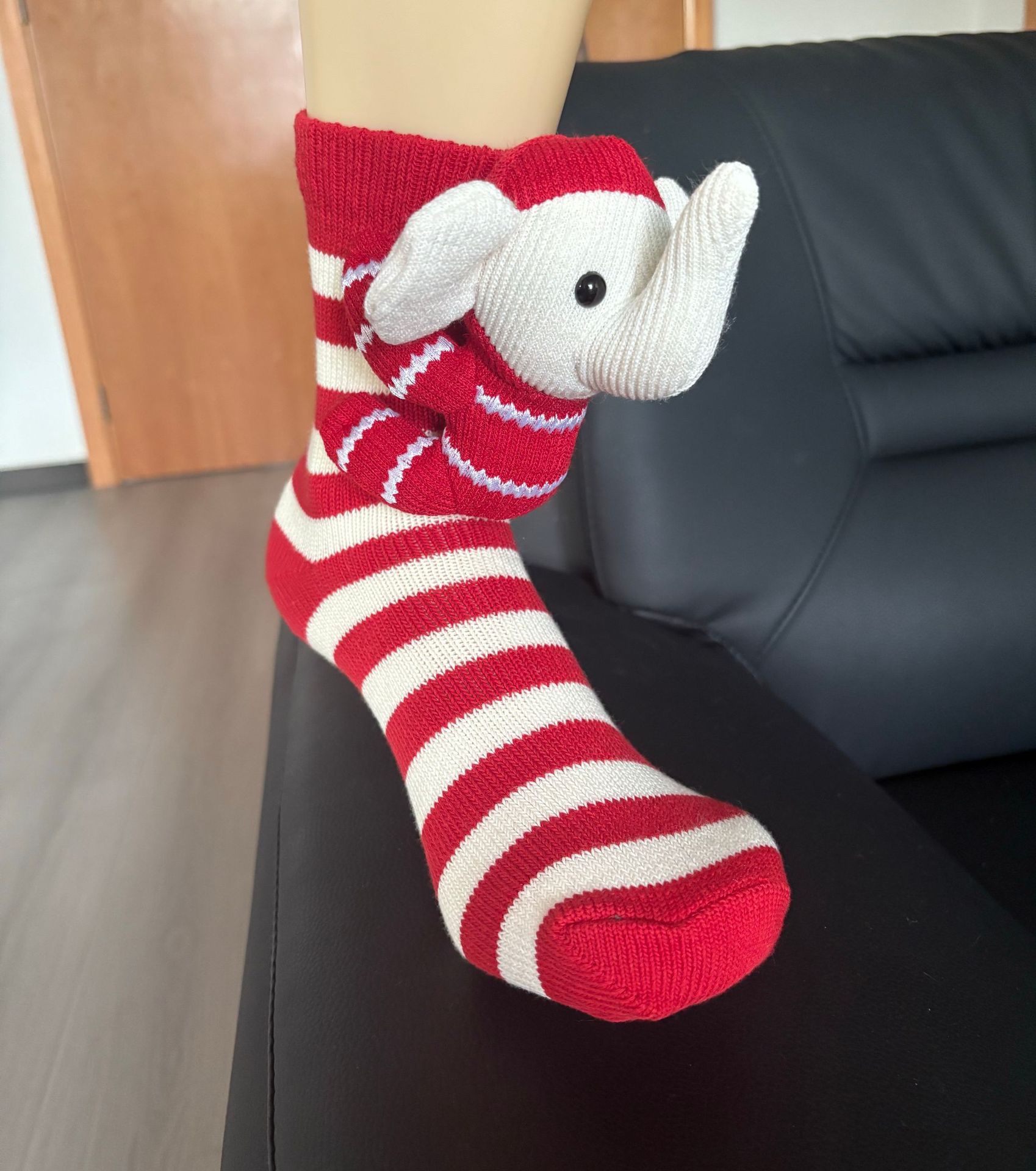 Plush 3D Sloth Crochet Warm Floor Socks Unisex Men Women - Image 12