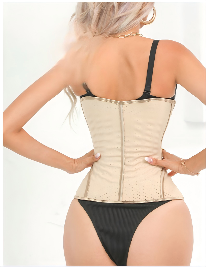 Women Latex Waist Trainer Abdominal Body Shaper Support - Image 4