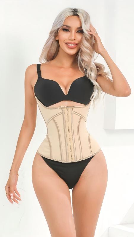 Women Latex Waist Trainer Abdominal Body Shaper Support - Image 2