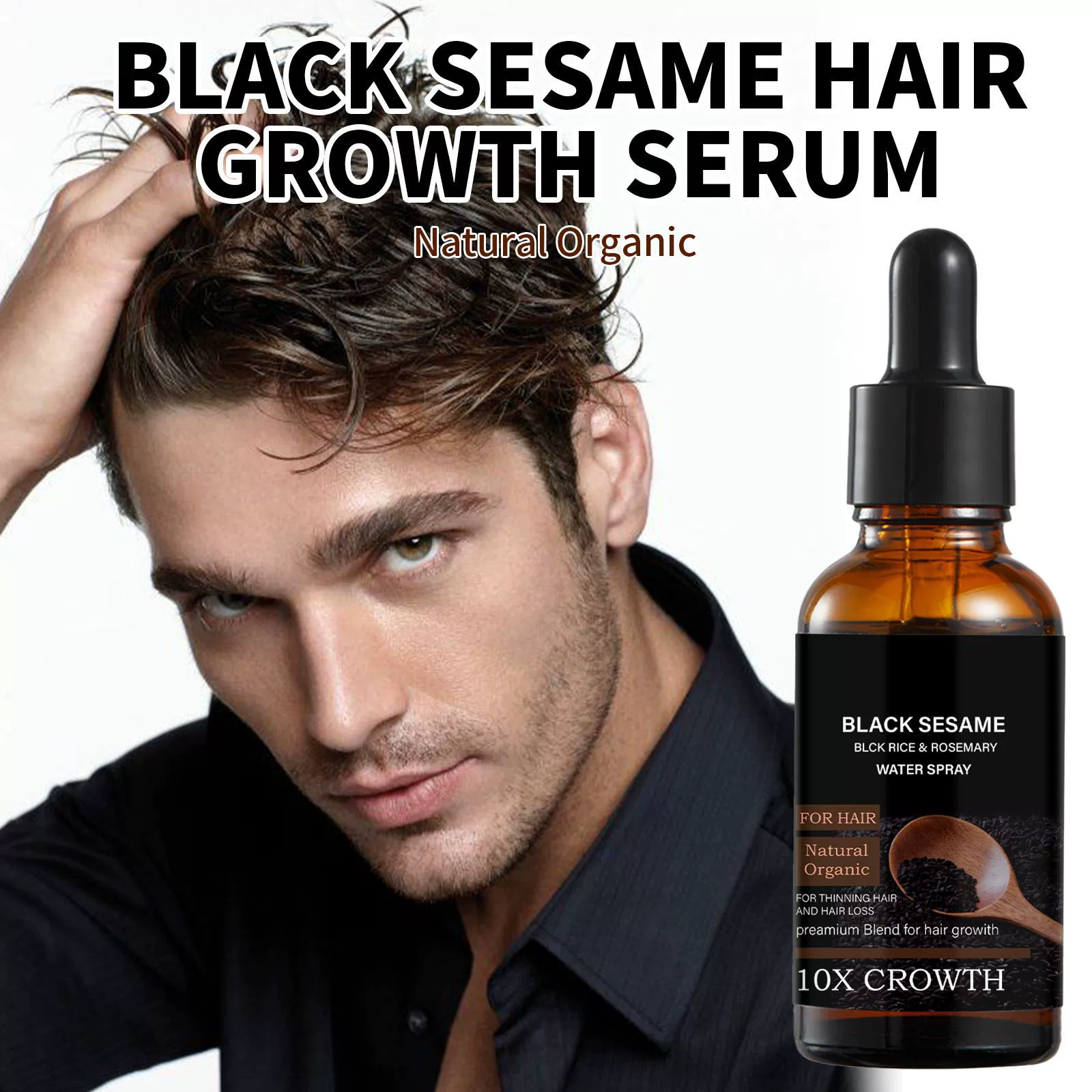 Hair Strengthening Serum Anti-Hair Loss Nourishes Roots Boosts Growth - Image 3
