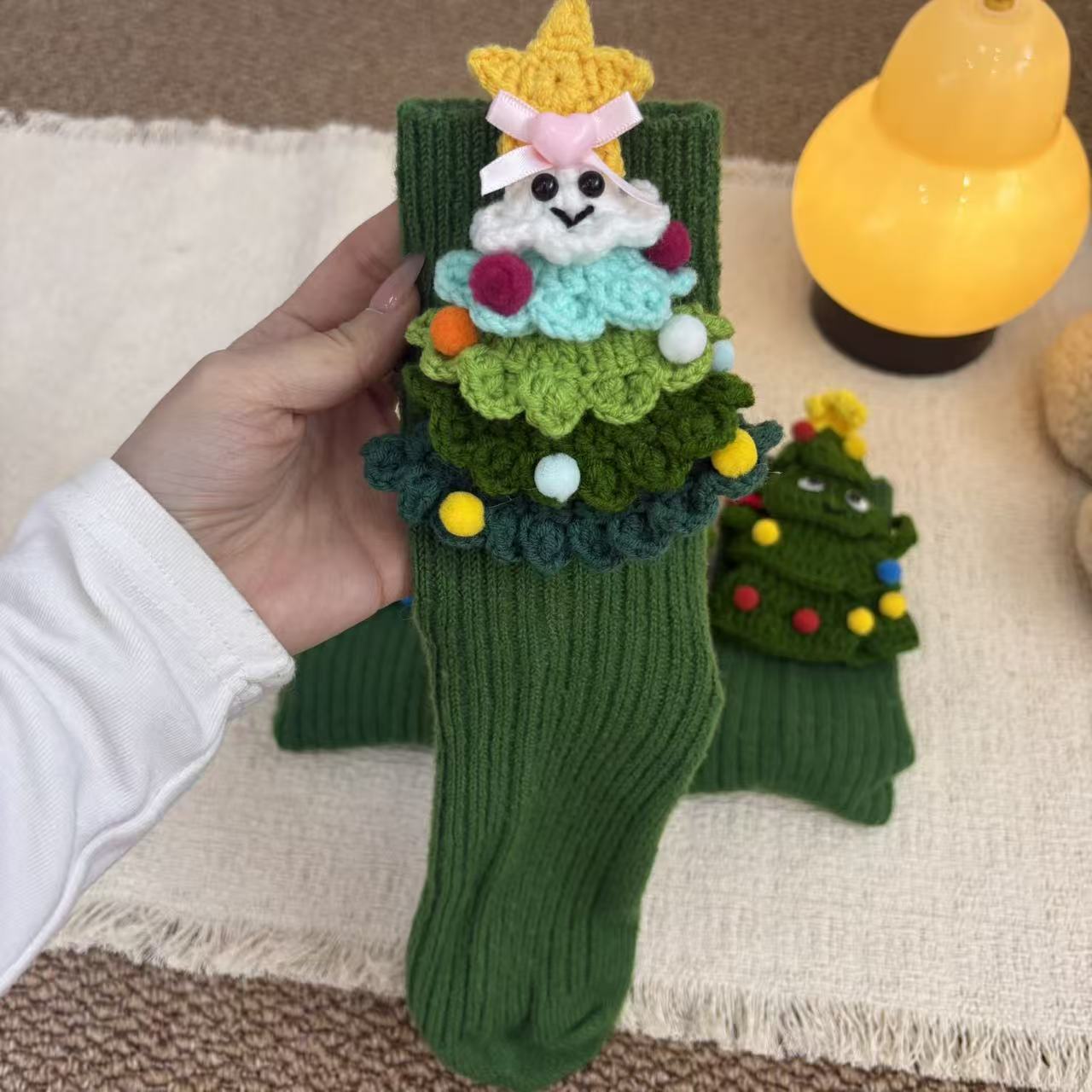 Plush 3D Sloth Crochet Warm Floor Socks Unisex Men Women - Image 20