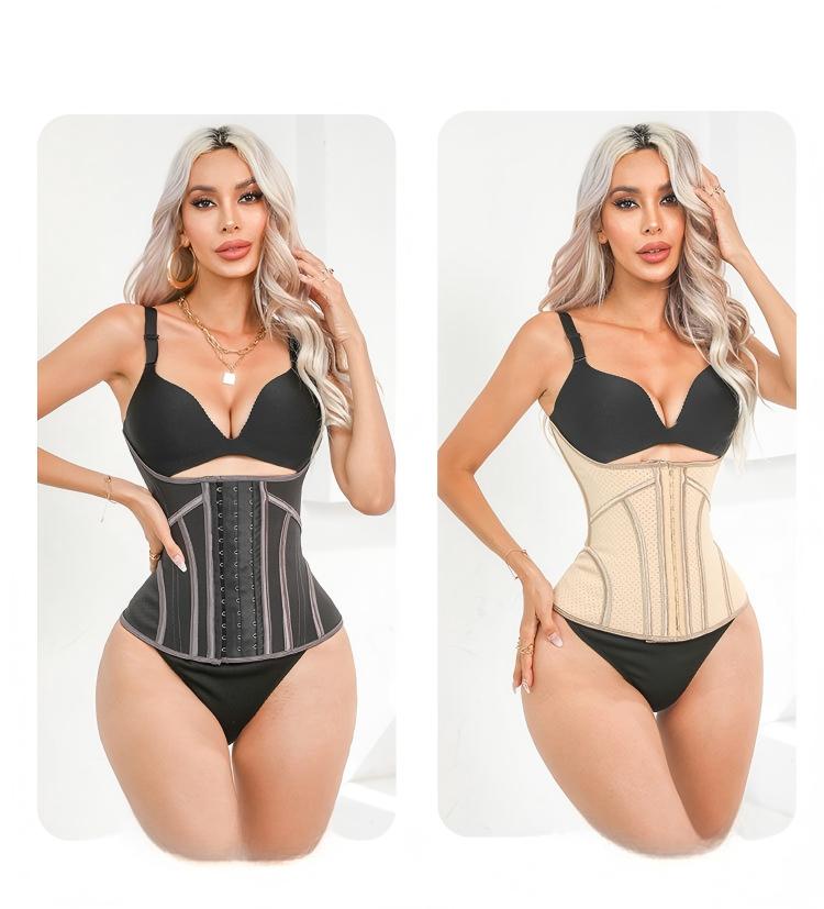 Women Latex Waist Trainer Abdominal Body Shaper Support